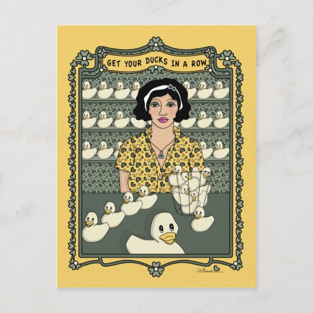 Hämta Ankorna i ett radnummer_C_ vykort (Framsida)