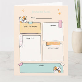 Hämta anpassade Daily Planner Kort