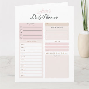 Hämta anpassade Daily Planner Kort