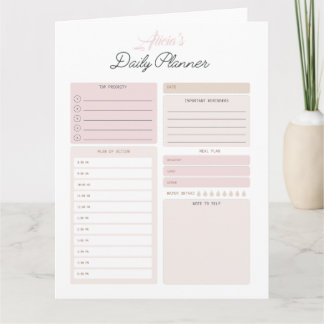 Hämta anpassade Daily Planner Kort