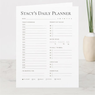 Hämta anpassade Daily Planner Kort