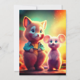 Hämta antiken med Tom och Jerry! Inbjudningar