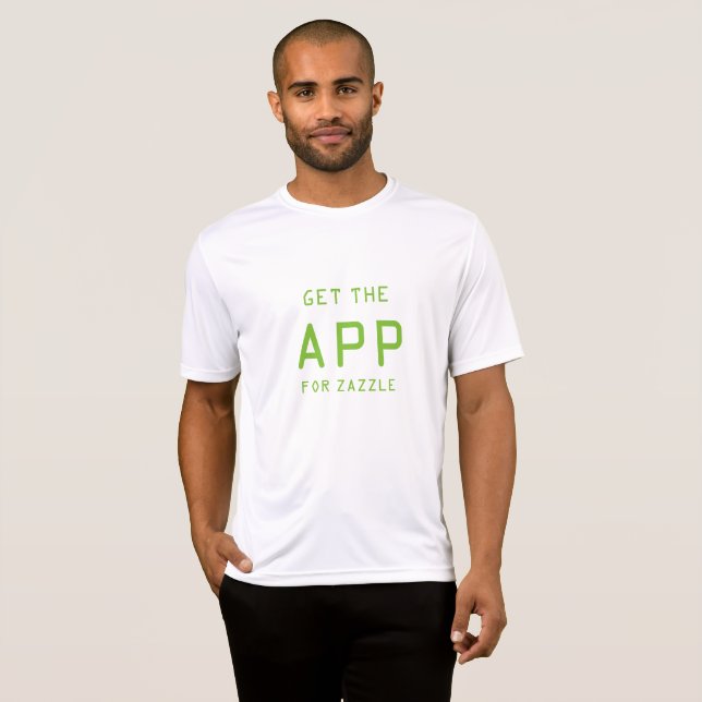 HÄMTA APP I ZAZZLE TEE SHIRT (Hel framsida)