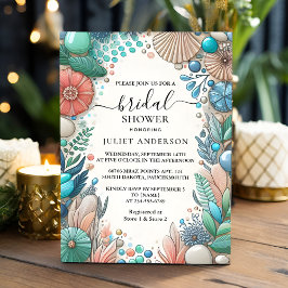 Hämta Aqua Sand Work Stacks Sea Glass Möhippa Inbjudningar