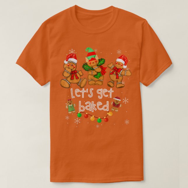 Hämta bakat kakel-bakverk-gingerbröd Chri T Shirt (Design framsida)