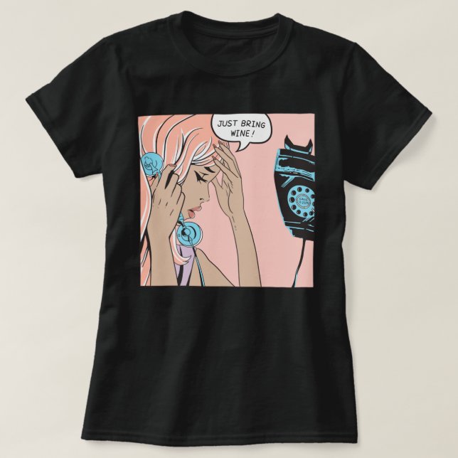 Hämta bara Vin Classic T Shirt (Design framsida)