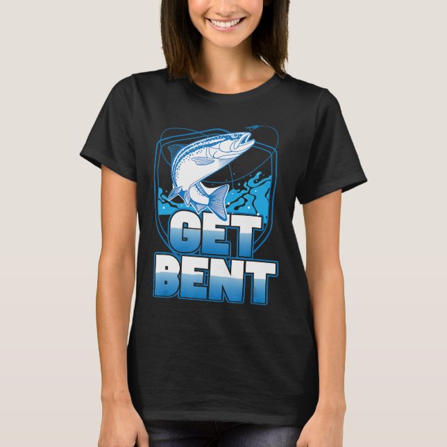 Hämta Bent Fishing Humor-offert T Shirt (Framsida)