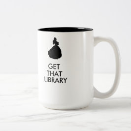 Hämta Bibliotek Två-Tonad Mugg