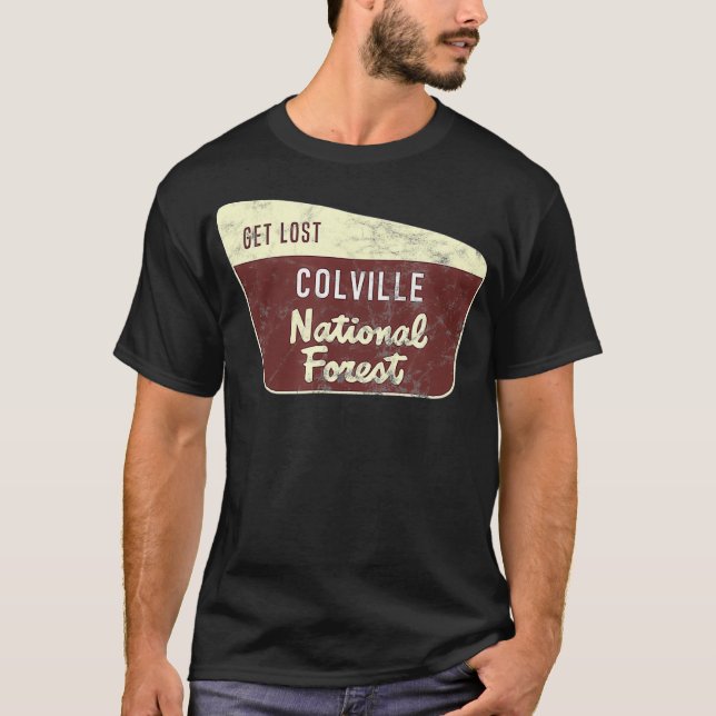 Hämta Borttappad Colville National Forest utomhus T Shirt (Framsida)