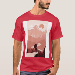 Hämta Borttappad Höga ompackning av bergskedja Hik T Shirt