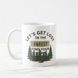 Hämta borttappad i skogen kaffemugg