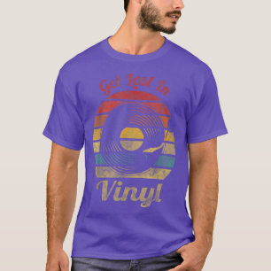 Hämta Borttappad i Vinyl Retro Record Vintage Musi T Shirt