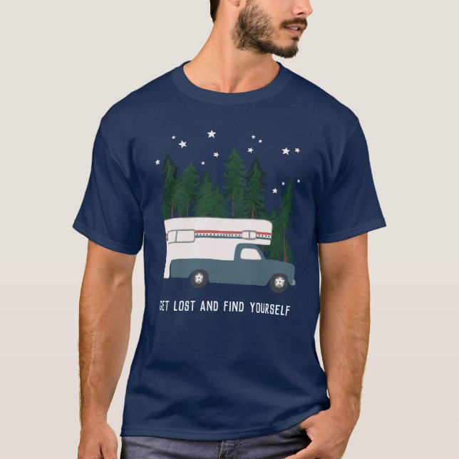 HÄMTA BORTTAPPAD OCH HITTA DIN EGEN RVing Lastbil  T Shirt (Framsida)