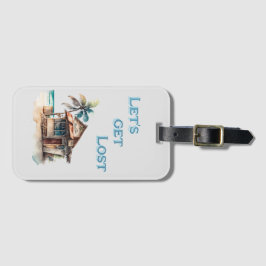 Hämta borttappad-tropiska öresor bagagebricka