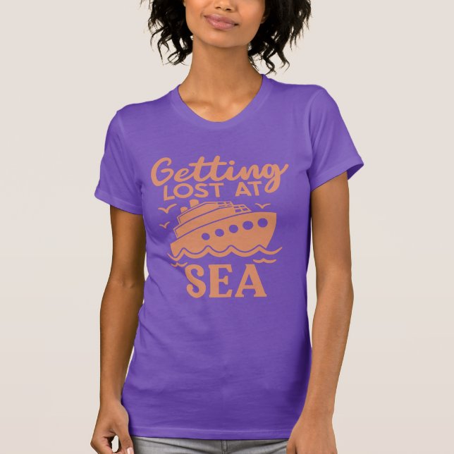 Hämta Borttappad vid Sea Cruise Resa T Shirt (Framsida)