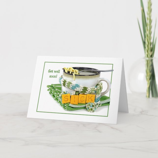 Hämta bra Chicken Noodle Soppa Kort (Framsida)