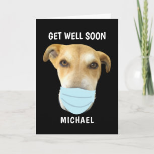 Hämta bra Cute Hund i Ansikte-maskens Personlig Kort