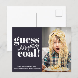 Hämta Coal Funny Photo jul Helg Vykort