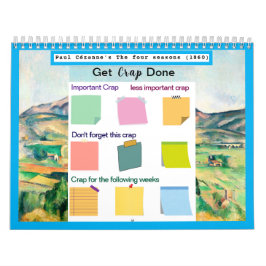 Hämta Crap Ready-berömd som målar färglös anteckni Kalender