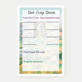 Hämta crawlning klar efter det att anteckningar ha post-it block