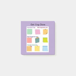 Hämta crawlning klar färglös anteckningar post-it block