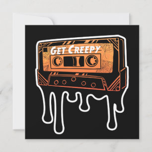 Hämta Creepy Cassette-drivande Tape Halloween Musi Inbjudningar