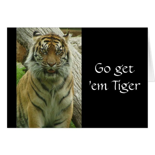 Hämta dem Tiger Hälsningskort (Framsidan Horizontal)