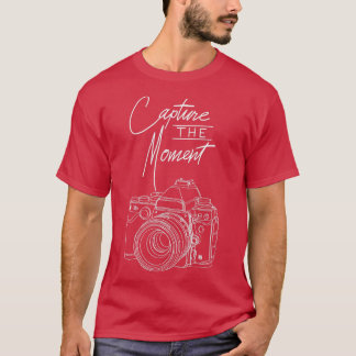 Hämta den aktuella kameramarkeringen för fotografi t shirt