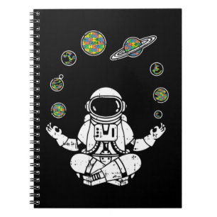 Hämta den här yoga astronaut T-Shirt som födelseda Anteckningsbok