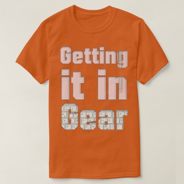 Hämta den i växeln t shirt (Design framsida)