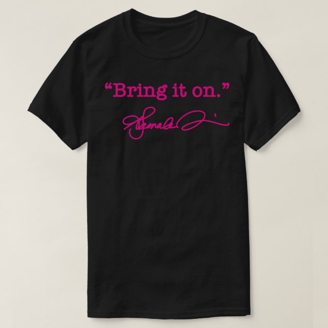 Hämta den på Kamala shock rosa namnteckning TShirt T Shirt (Design framsida)