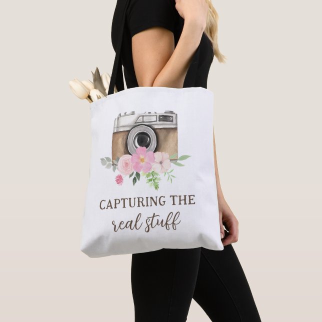 Hämta den riktiga Saker-fotoskrivarens Tote-bag Tygkasse (Närbild)