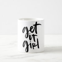 Hämta den tjejen handletts i Mugg