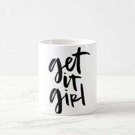 Hämta den tjejen handletts i Mugg