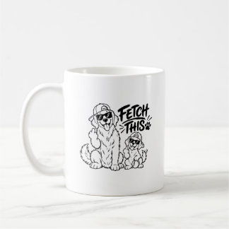 HÄMTA DENNA Rolig Hund Pappa Present Rolig Hund Äl Kaffemugg