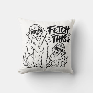 HÄMTA DENNA Rolig Hund Pappa Present Rolig Hund Äl Kudde