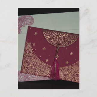 Hämta Designer Hindu Bröllopskort Vykort