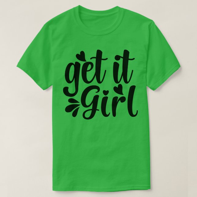 Hämta det för tjejen Feminism T Shirt (Design framsida)