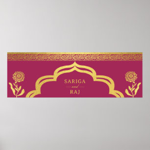 Hämta digitalfil för Bröllop Webben Site Banner Di Poster