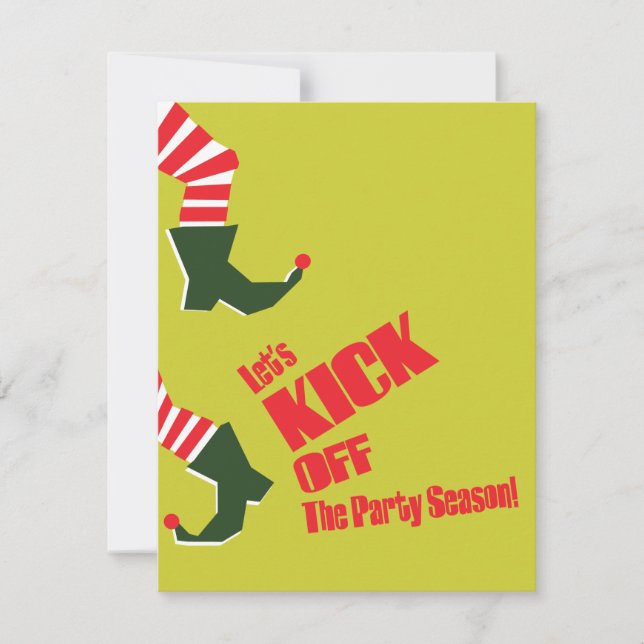 Hämta din Elf & Jingle på Julfest-inbjudan Inbjudningar (Framsida)