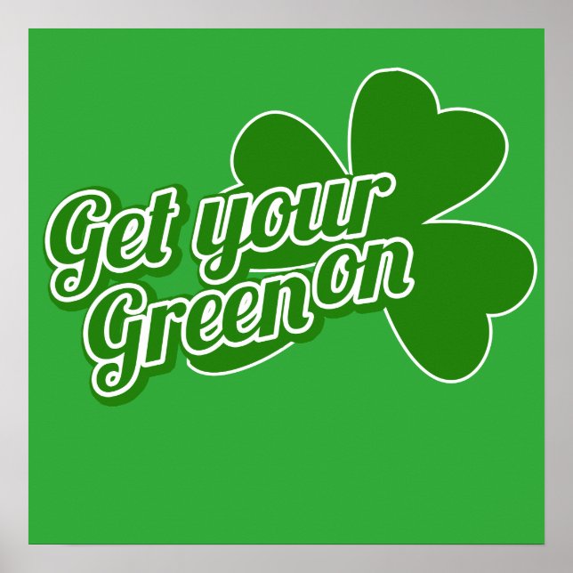 Hämta din grönt på poster (Framsidan)