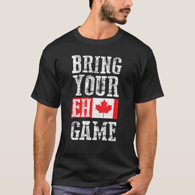 Hämta ditt Eh Game Canada-Flagga T Shirt (Framsida)