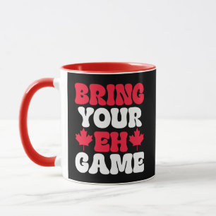 Hämta ditt Eh Game Canadian Flagga Kanada Mugg