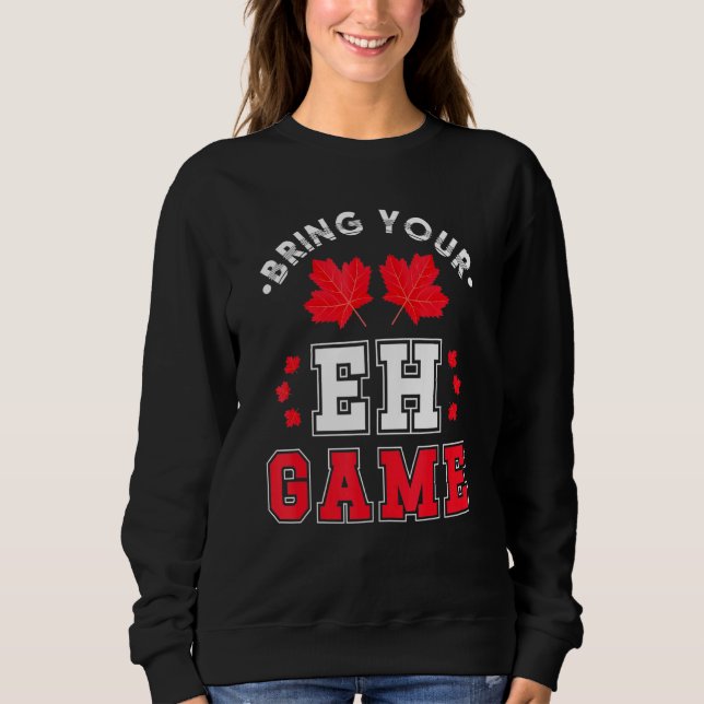 Hämta ditt Eh Game Canadian Maple Löv Canada T Shirt (Framsida)