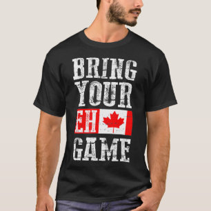Hämta ditt Eh-spel, Kanadas Flagga-team T Shirt