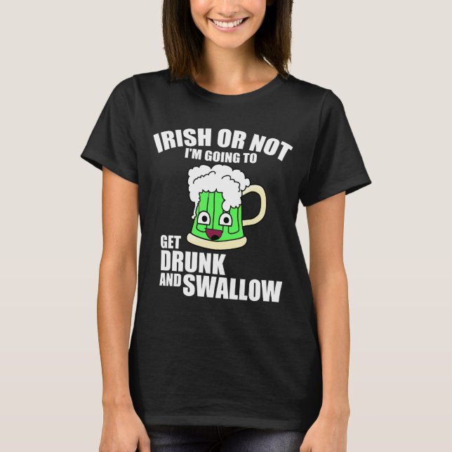 HÄMTA DRUNK OCH SVÄLJ TEE SHIRT (Framsida)