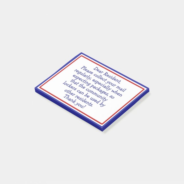 Hämta e-post post-it block (Vinklad)