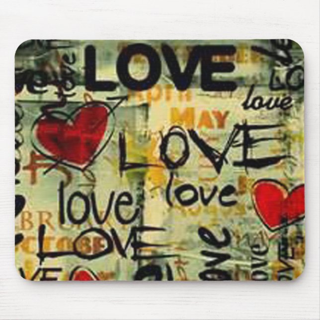 Hämta en liten Kärlek-musknapp Musmatta (Framsidan)