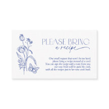 Hämta en Möhippa för receptblå Blommigt