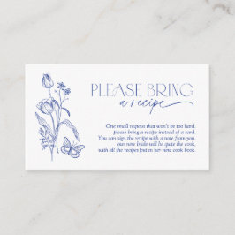 Hämta en Möhippa för receptblå Blommigt Tilläggskort